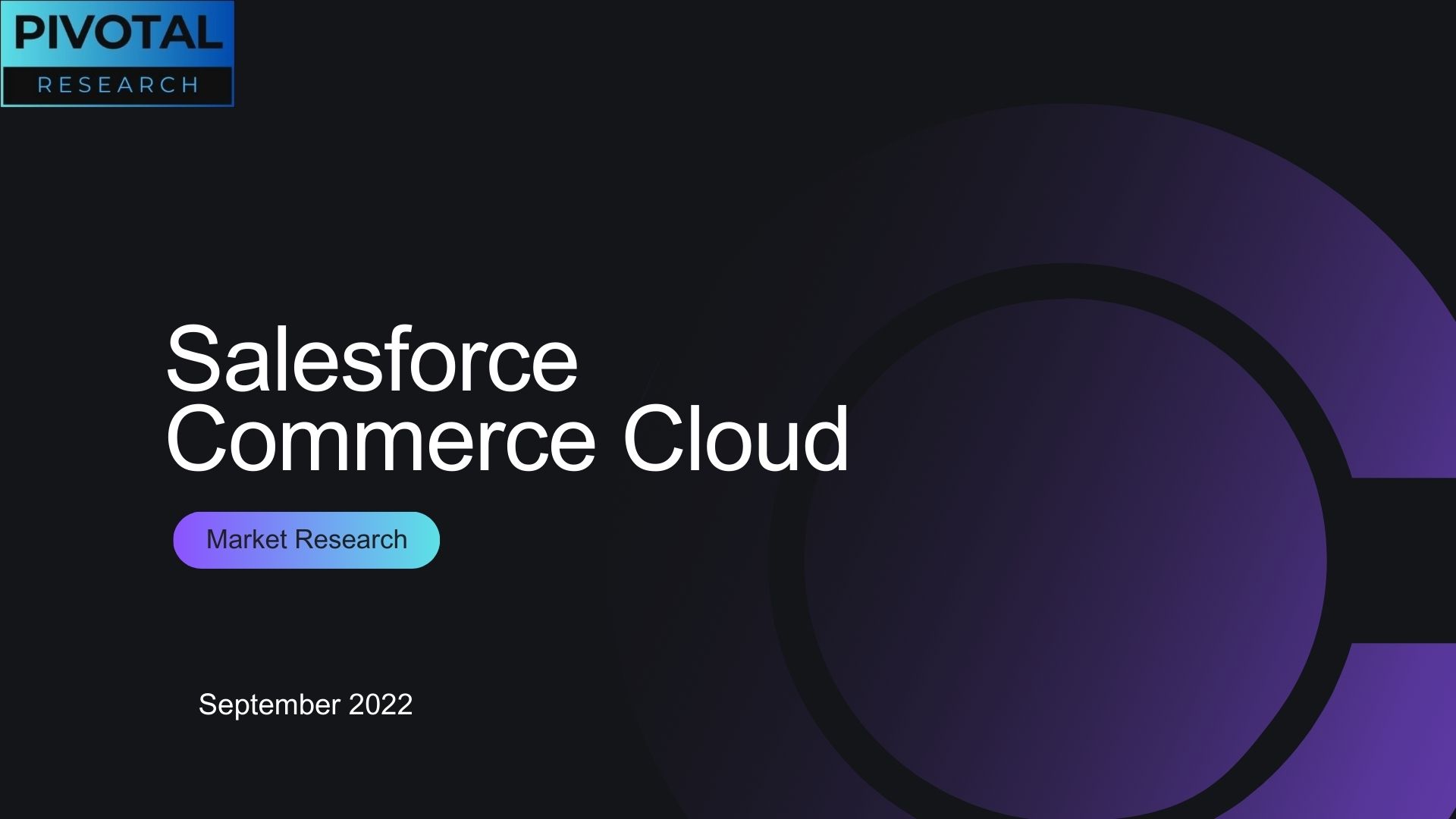 Market Research for Salesforce Commerce Cloud